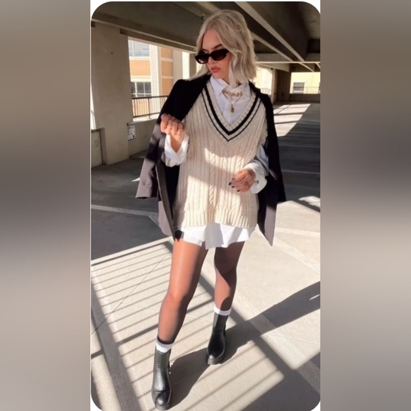 Vintage Embroidered Knit Vest Zip Up Animal Leopard Zebra - Picture 14 of 16